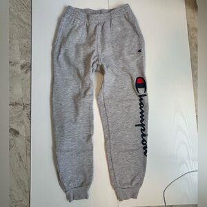 Champion Boys’ Gray Fleece Jogger Sweatpants – Size Large